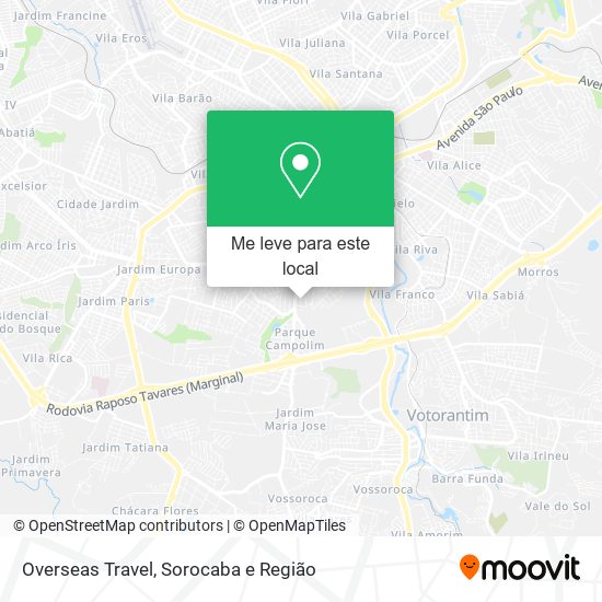 Overseas Travel mapa