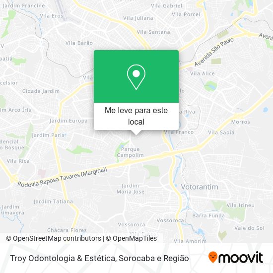 Troy Odontologia & Estética mapa