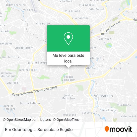 Em Odontologia mapa