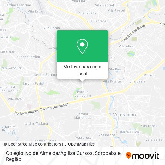 Colegio Ivo de Almeida / Agiliza Cursos mapa