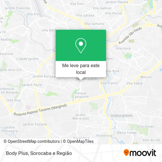 Body Plus mapa