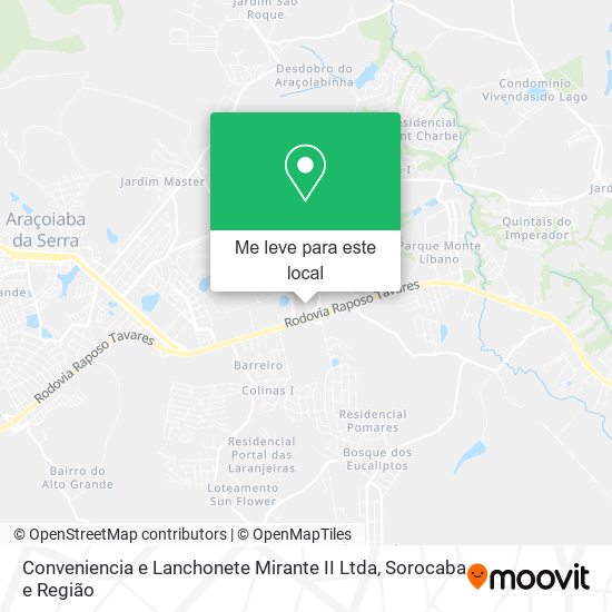 Conveniencia e Lanchonete Mirante II Ltda mapa