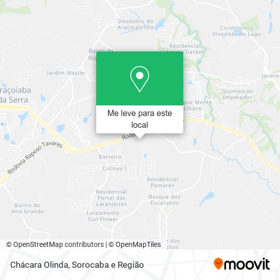 Chácara Olinda mapa