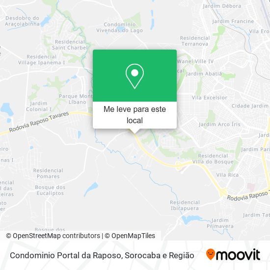 Condominio Portal da Raposo mapa