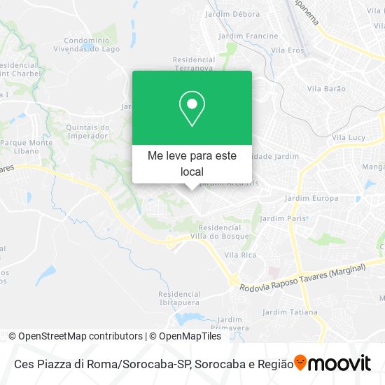 Ces Piazza di Roma/Sorocaba-SP mapa