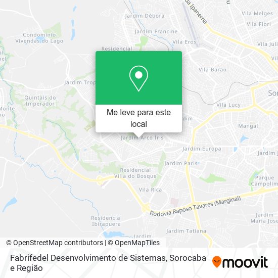 Fabrifedel Desenvolvimento de Sistemas mapa