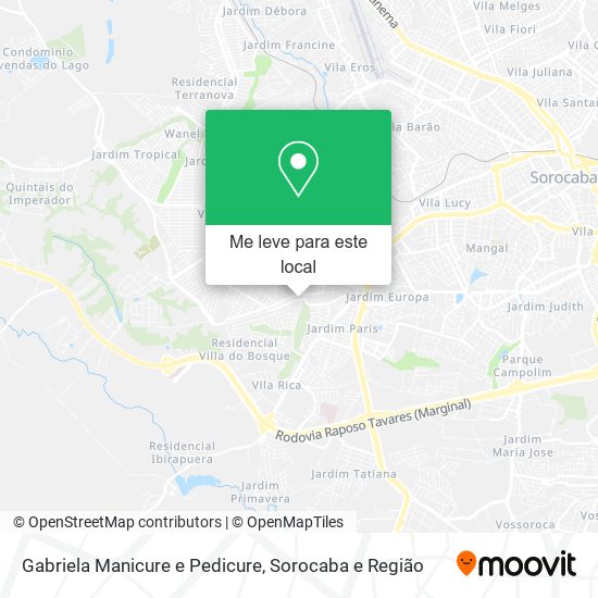 Gabriela Manicure e Pedicure mapa