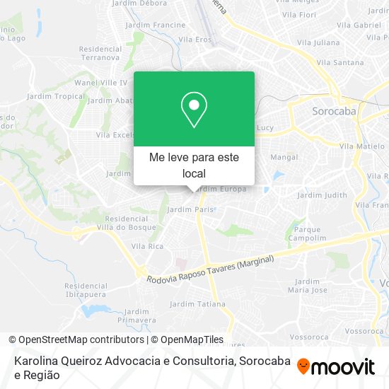 Karolina Queiroz Advocacia e Consultoria mapa