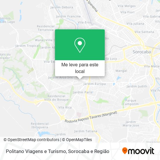 Politano Viagens e Turismo mapa