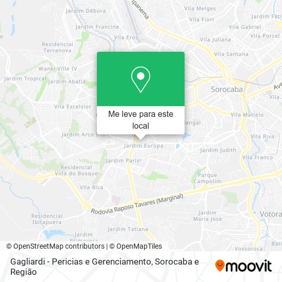 Gagliardi - Pericias e Gerenciamento mapa