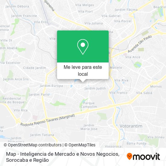 Map - Inteligencia de Mercado e Novos Negocios mapa