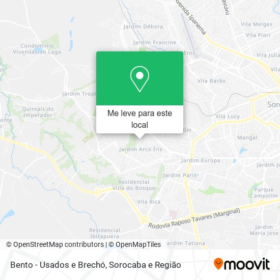 Bento - Usados e Brechó mapa