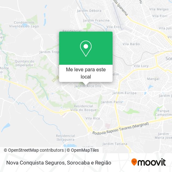 Nova Conquista Seguros mapa