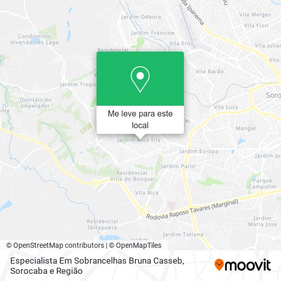 Especialista Em Sobrancelhas Bruna Casseb mapa