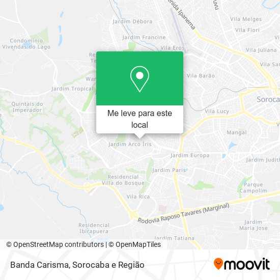 Banda Carisma mapa