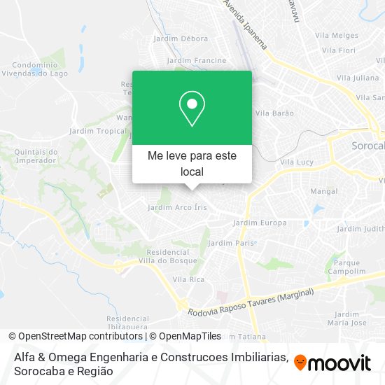 Alfa & Omega Engenharia e Construcoes Imbiliarias mapa
