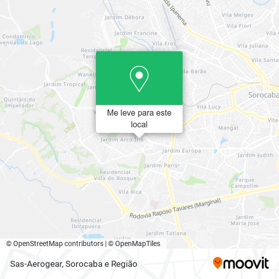 Sas-Aerogear mapa