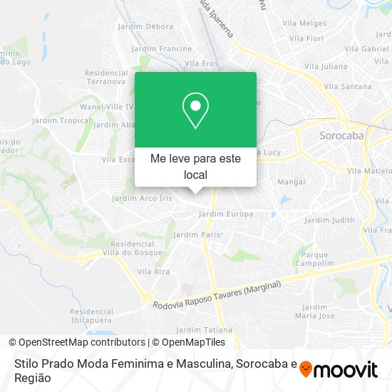 Stilo Prado Moda Feminima e Masculina mapa
