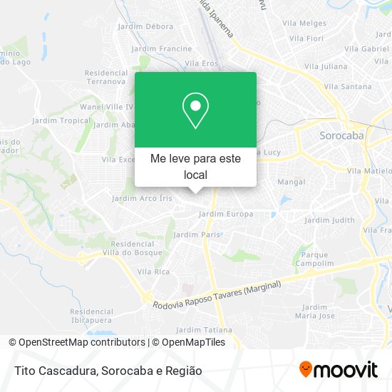 Tito Cascadura mapa