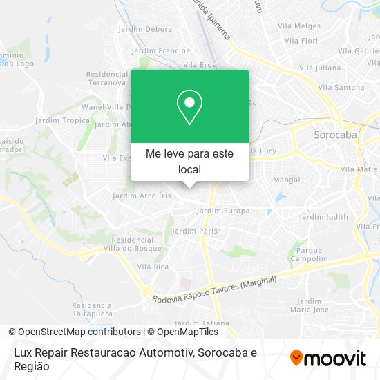 Lux Repair Restauracao Automotiv mapa