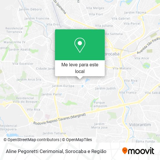 Aline Pegoretti Cerimonial mapa