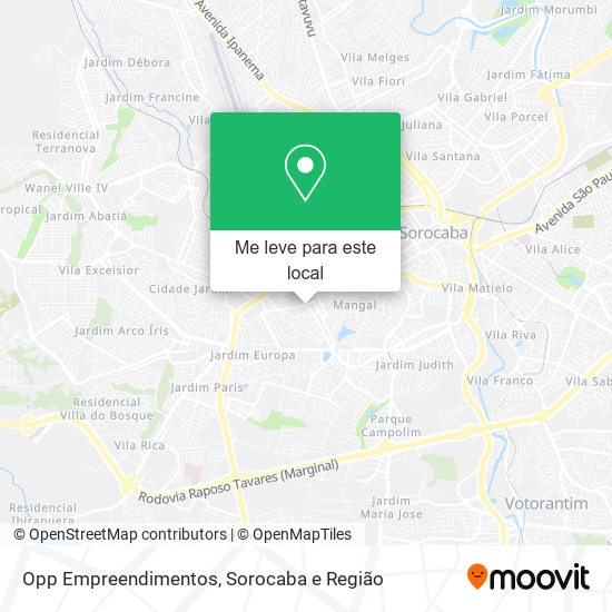 Opp Empreendimentos mapa