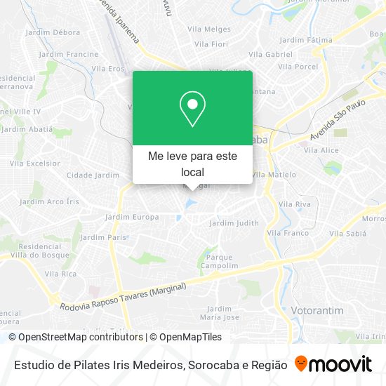 Estudio de Pilates Iris Medeiros mapa