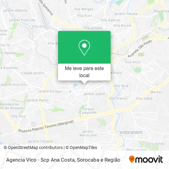 Agencia Vico - Scp Ana Costa mapa
