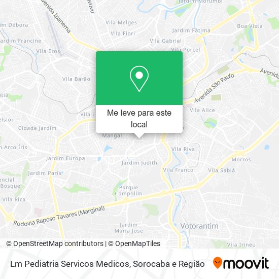 Lm Pediatria Servicos Medicos mapa