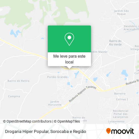 Drogaria Hiper Popular mapa