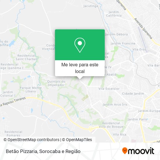 Betão Pizzaria mapa