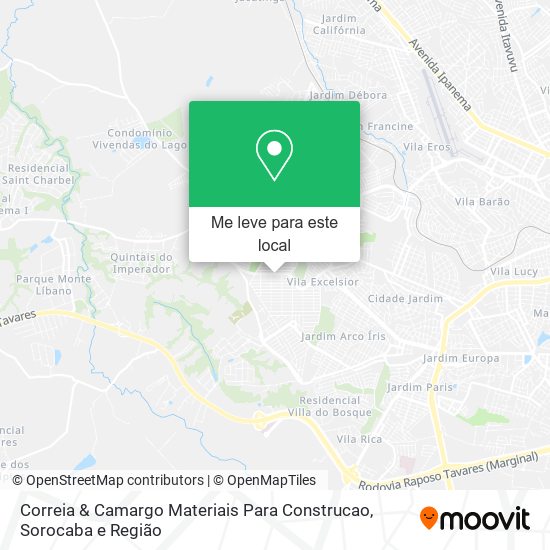 Correia & Camargo Materiais Para Construcao mapa