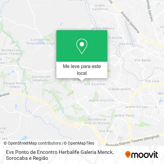 Evs Ponto de Encontro Herbalife Galeria Menck mapa