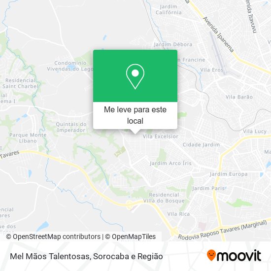 Mel Mãos Talentosas mapa