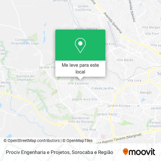 Prociv Engenharia e Projetos mapa