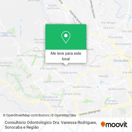 Consultório Odontológico Dra. Vanessa Rodrigues mapa