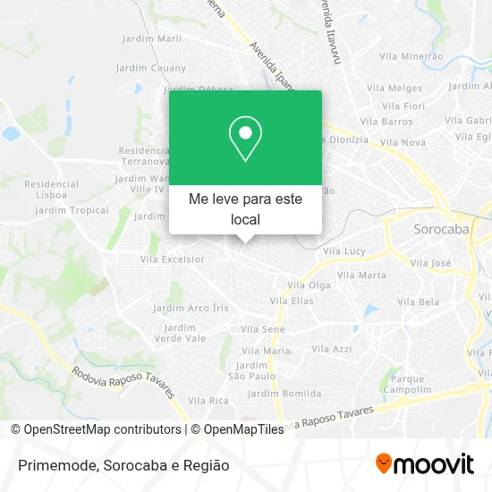 Primemode mapa