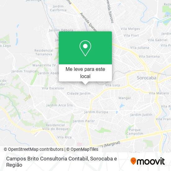 Campos Brito Consultoria Contabil mapa