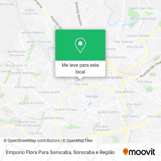 Emporio Flora Pura Sorocaba mapa