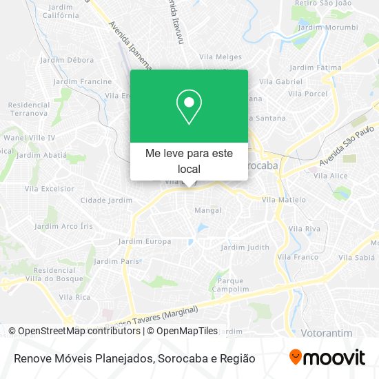 Renove Móveis Planejados mapa