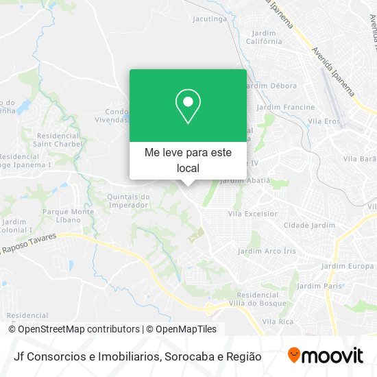 Jf Consorcios e Imobiliarios mapa