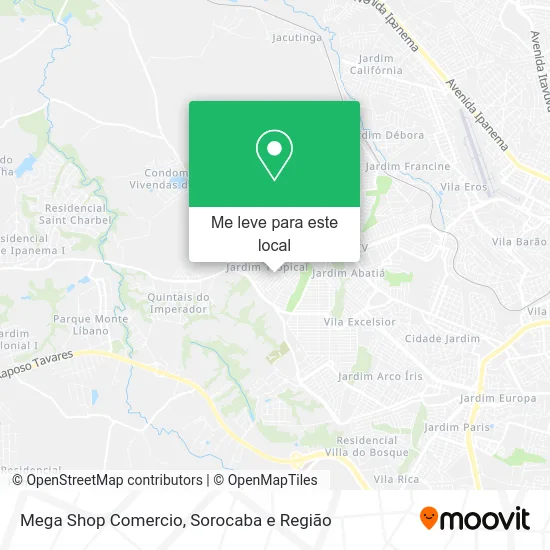 Mega Shop Comercio mapa
