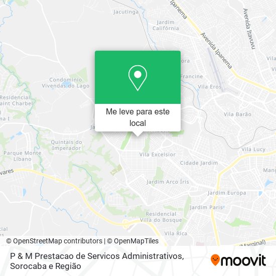 P & M Prestacao de Servicos Administrativos mapa