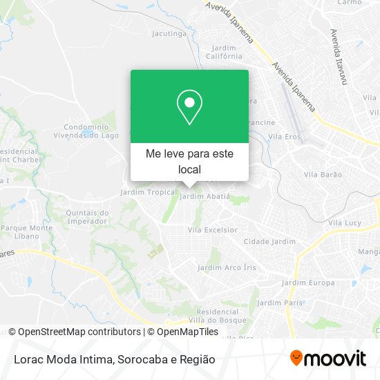 Lorac Moda Intima mapa