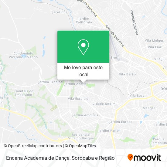 Encena Academia de Dança mapa