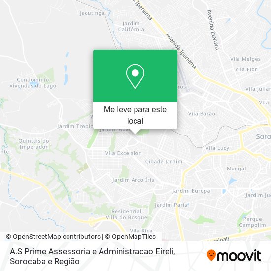 A.S Prime Assessoria e Administracao Eireli mapa