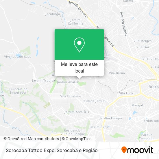 Sorocaba Tattoo Expo mapa