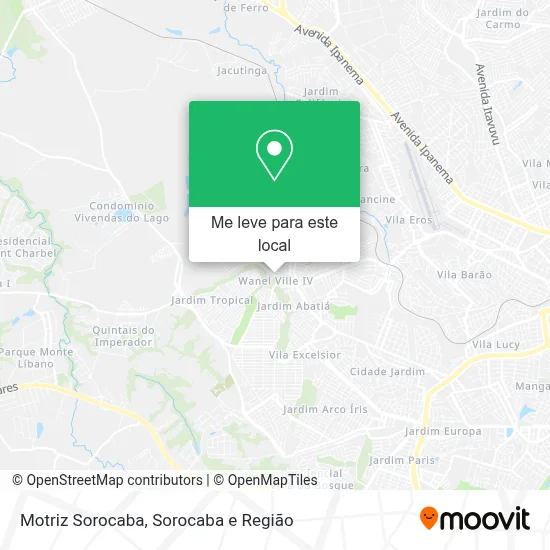 Motriz Sorocaba mapa