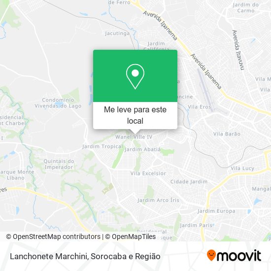 Lanchonete Marchini mapa