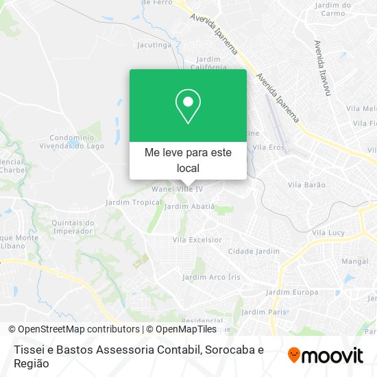 Tissei e Bastos Assessoria Contabil mapa